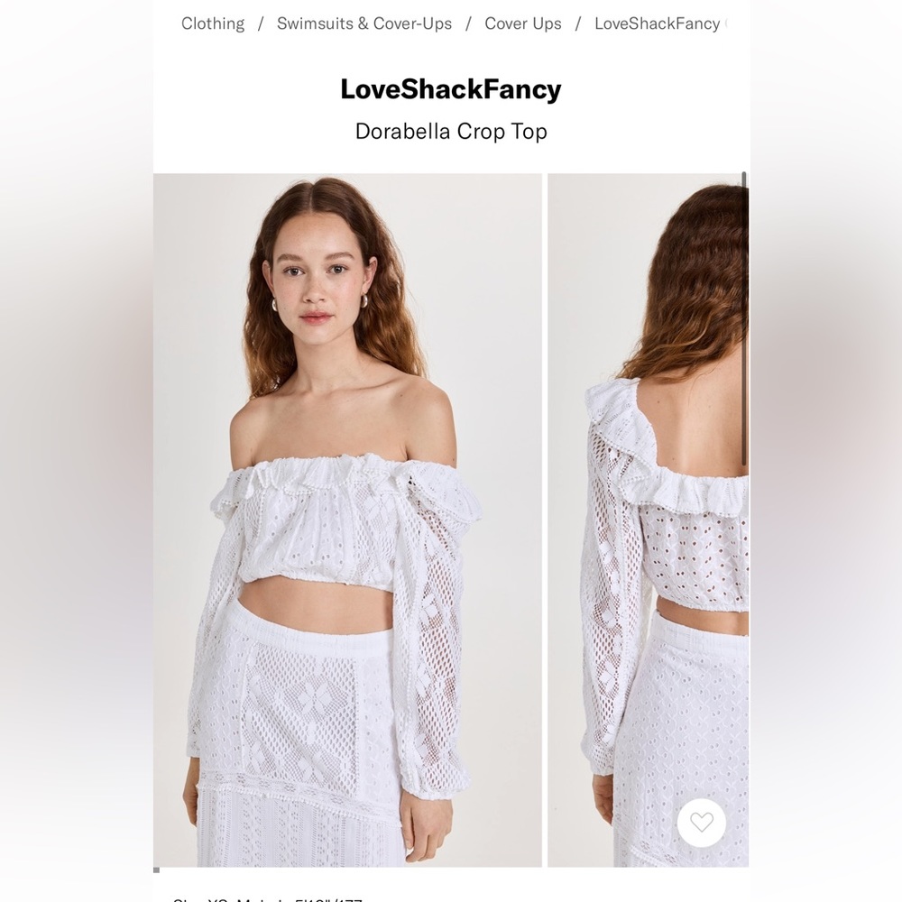 Loveshackfancy SET (maxi skirt and top)